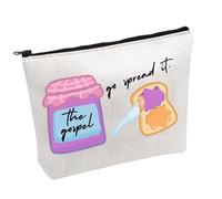 Funny Christian Cosmetic Bag The Gospel Go Spread It Cosmetic Bag Bible Verse Gift (Go Spread It B)