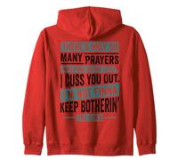 Funny Christian Faith So Many Prayers Before Cuss You Out Zip Hoodie