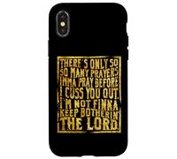 Funny Christian Faith So Many Prayers Imma Pray Before Cuss Case for iPhone X/XS