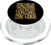 Funny Christian Faith So Many Prayers Imma Pray Before Cuss PopSockets PopGrip for MagSafe