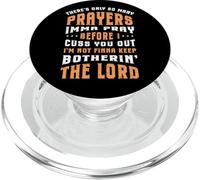 Funny Christian Faith So Many Prayers Imma Pray Before Cuss PopSockets PopGrip for MagSafe