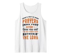 Funny Christian Faith So Many Prayers Imma Pray Before Cuss Tank Top