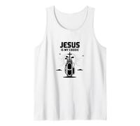 Funny Christian Golfer Jesus Is My Caddie Golf Tank Top