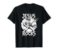 Funny Christian Guitarist Jesus Rocks T-Shirt