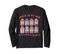 Funny Christian Jesus is My Jam Here to Spread Bible Faith Long Sleeve T-Shirt