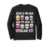 Funny Christian Jesus is My Jam Here to Spread Bible Faith Long Sleeve T-Shirt