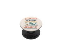 Funny Christian Jonah 1:17 Bible Verse Faith Humor PopSockets Adhesive PopGrip