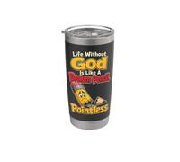 Funny Christian Life Without God is Like A Broken Pencil Stainless Steel Insulated Tumbler