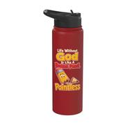 Funny Christian Life Without God is Like A Broken Pencil Stainless Steel Insulated Water Bottle