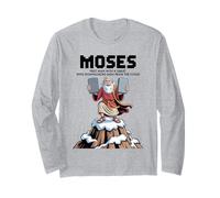 Funny Christian Moses First Man with a Tablet Design Long Sleeve T-Shirt