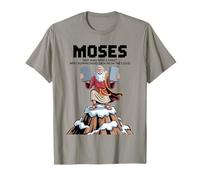 Funny Christian Moses First Man with a Tablet Design T-Shirt