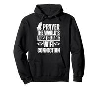 Funny Christian Prayer The World's Wifi Connection Church Pullover Hoodie
