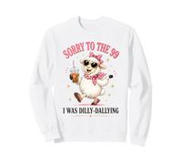 Funny Christian Sheep Sorry to The 99 I was Dilly Dallying Sweatshirt