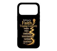 Funny Christian Walking By Faith Tripping Constantly Grace Case for iPhone 17 Pro Max