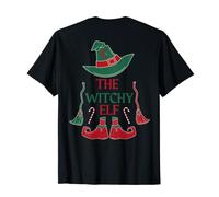 Funny Christmas Aesthetic The Witchy Elf Christmas Witch T-Shirt