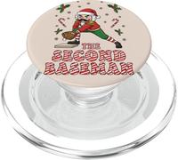 Funny Christmas Baseball The Baseman Nutcracker PopSockets PopGrip for MagSafe