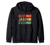 Funny Christmas Birthday Gift For Jason - Best Jason Ever Zip Hoodie