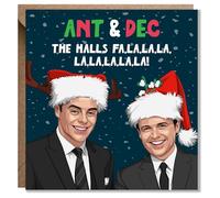 Funny Christmas Card - Cheeky and Humorous Holiday Greeting for Friends, Him, or Her - Perfect Festive Card for Laughs and Holiday Fun (Ant and Dec)