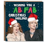 Funny Christmas Card - Cheeky and Humorous Holiday Greeting for Friends, Him, or Her - Perfect Festive Card for Laughs and Holiday Fun (AB FAB)
