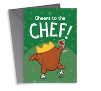 Funny Christmas Card - Cheers To The Chef! - Turkey