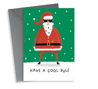 Funny Christmas Card - Cool Yule - Santa