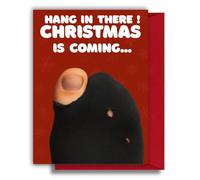 Funny Christmas Card for Adults Holey Sock Joke XMJBS19 | Relatable festive humour for friends, partners or anyone surviving Christmas with worn-out socks