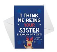 Funny Christmas Card For Brother From Sister Rude Card For Him Joke Card