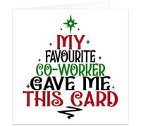 Funny Christmas Card for Colleague, Co-Worker, Work Friend, Him or Her