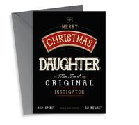 Funny Christmas Card - For Daughter - Bailey's - Irish Cream
