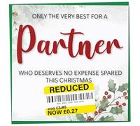 Funny Christmas Card for Partner - Holly & Ivy Design, Merry Xmas Joke Gift for Him or Her, 148mm
