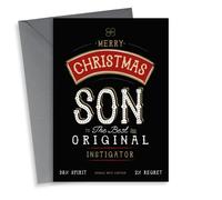 Funny Christmas Card - For Son - Bailey's - Irish Cream