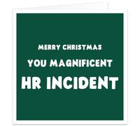 Funny Christmas Card for Work Colleague - Magnificent HR Incident