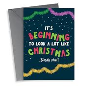Funny Christmas Card - It's Beginning To Look A Lot Like Christmas - Bloody Skint!