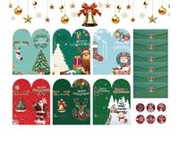 Funny Christmas Cards - 6 Pieces with Assorted Stickers | Christmas Greeting Cards with Envelopes, for Women Mom Grandma Boys Girls Home Office School Party Decorations New Year