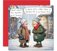 Funny Christmas Cards for Women and Men, Nice Weather