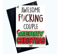 Funny Christmas Cards Funny Couples Christmas Cards Rude Cards Awesome F*cking Couple Cards Humour Banter Xmas Cards Novelty Offensive PC583