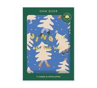Funny Christmas Cards Pack of 9 with 3 Designs Xmas Songs - Humorous Cute Design