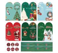 Funny Christmas Cards Winter Festival Postcard | with Stickers and Envelopes Christmas Card Pack for Men Mom Grandma Family Boys Girls Home Office School New Year Women