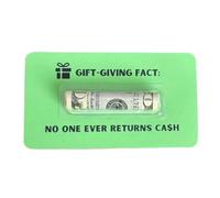 Funny Christmas Cash Holder, Christmas Cash Holders Cards Decorations Money Holder Parties Supplies Paper Wallet Pendants For Tree, Door, Wall, Clear Dome13.5Cm*8Cm