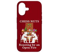 Funny Christmas Chess Nuts Roasting by Open Fire Word Humor Case for iPhone 17