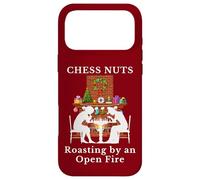 Funny Christmas Chess Nuts Roasting by Open Fire Word Humor Case for iPhone 17 Pro Max