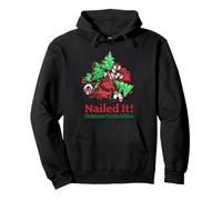 Funny Christmas Cookie Baking Fail, Holiday Humor, Nailed It Pullover Hoodie