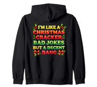 Funny Christmas Cracker Bad Joke Decent Bang Zip Hoodie