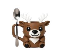Funny Christmas Cups - Beer Reindeer Reindeer Handle Ergonomic Handle Kitchen Supplies For Milk Ice Cream Daily And Festive Moments, This Mug Meets The Needs