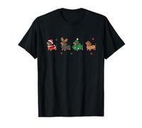Funny Christmas Dachshund Costume Holiday Sausage Dog Cute T-Shirt