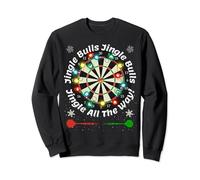 Funny Christmas Darts 'Jingle Bulls All The Way' Xmas Sweatshirt