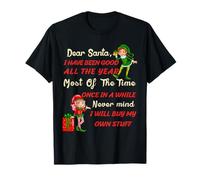 Funny Christmas Dear Santa I Will Buy My Own Stuff T-Shirt