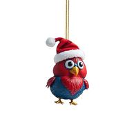 Funny Christmas Decorations, Christmas Decoration, Christmas Hat Chick Ornament Cute Christmas Chicken Car Pendant Home Tree Decoration Christmas Tree Ornament Home Decoration