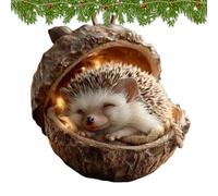 Funny Christmas Decorations | Resin Acorn 3D - Animal Pendants Christmas Tree Decorations, for Indoor Outdoor Living Room Wall Door Shelf Farm Garden Yard Porch