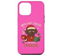 Funny Christmas Dog Hot Cocoa Caroling Xmas Survival Humor Case for iPhone 12 Pro Max